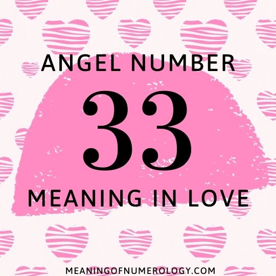 angel number 33 meaning in love