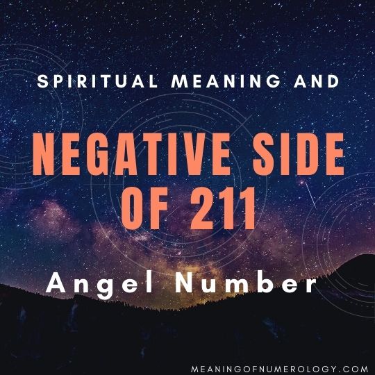 spiritual meaning and negative side of 211 angel number