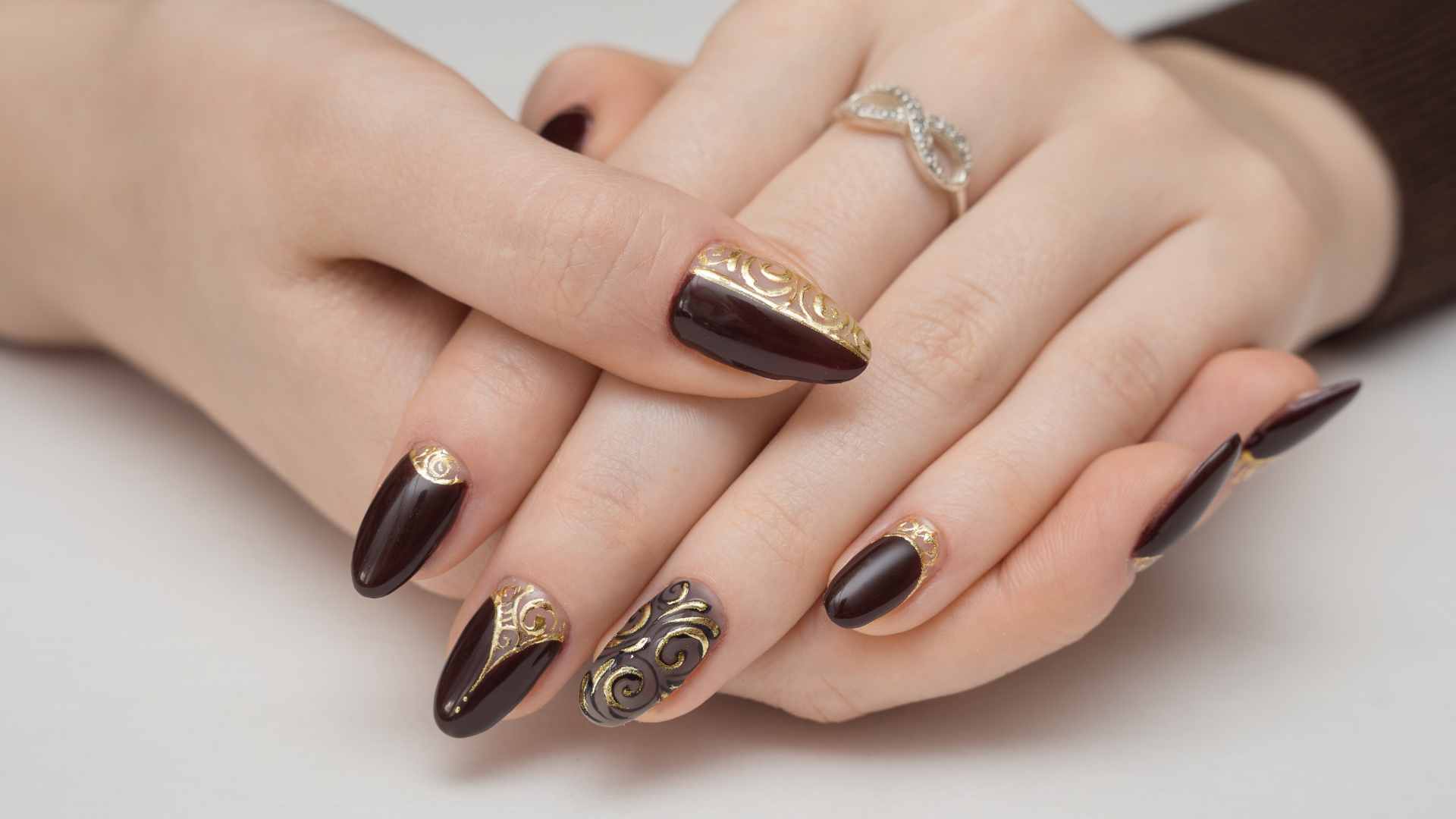 Perfect Nail Color Based on Your Birthday brown golden