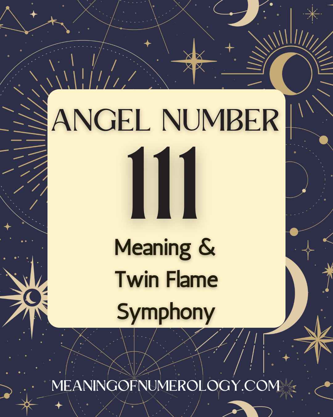 Purple Mystic Astrology Moon Angel Number 111 Meaning & Twin Flame Symphony