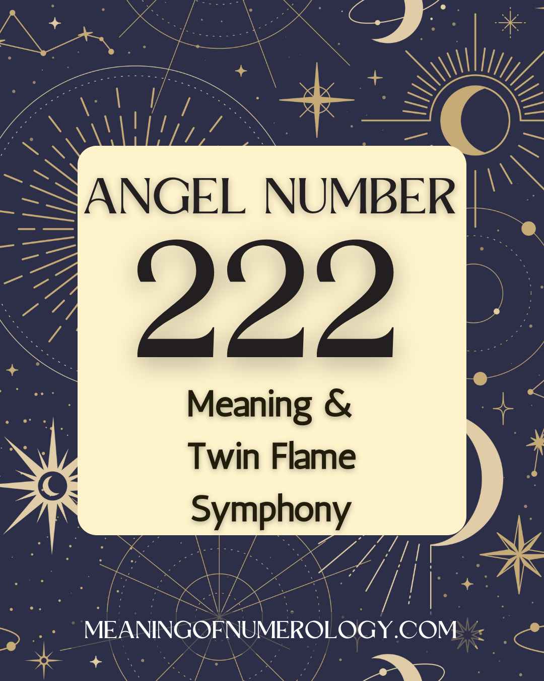 Purple Mystic Astrology Moon Angel Number 222 Meaning & Twin Flame Symphony