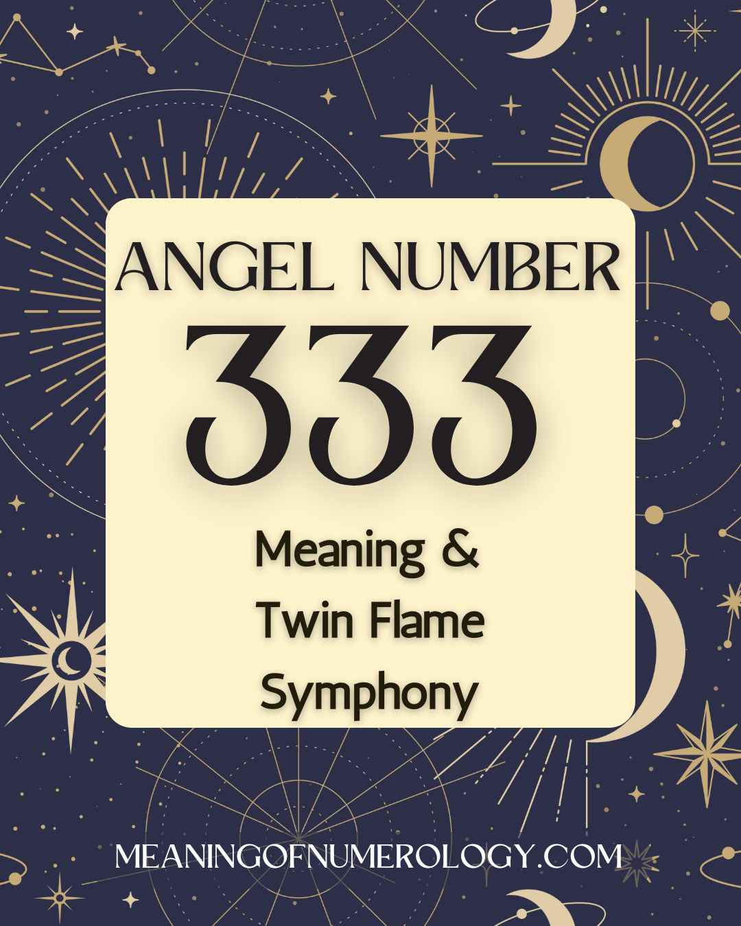 Purple Mystic Astrology Moon Angel Number 333 Meaning & Twin Flame Symphony