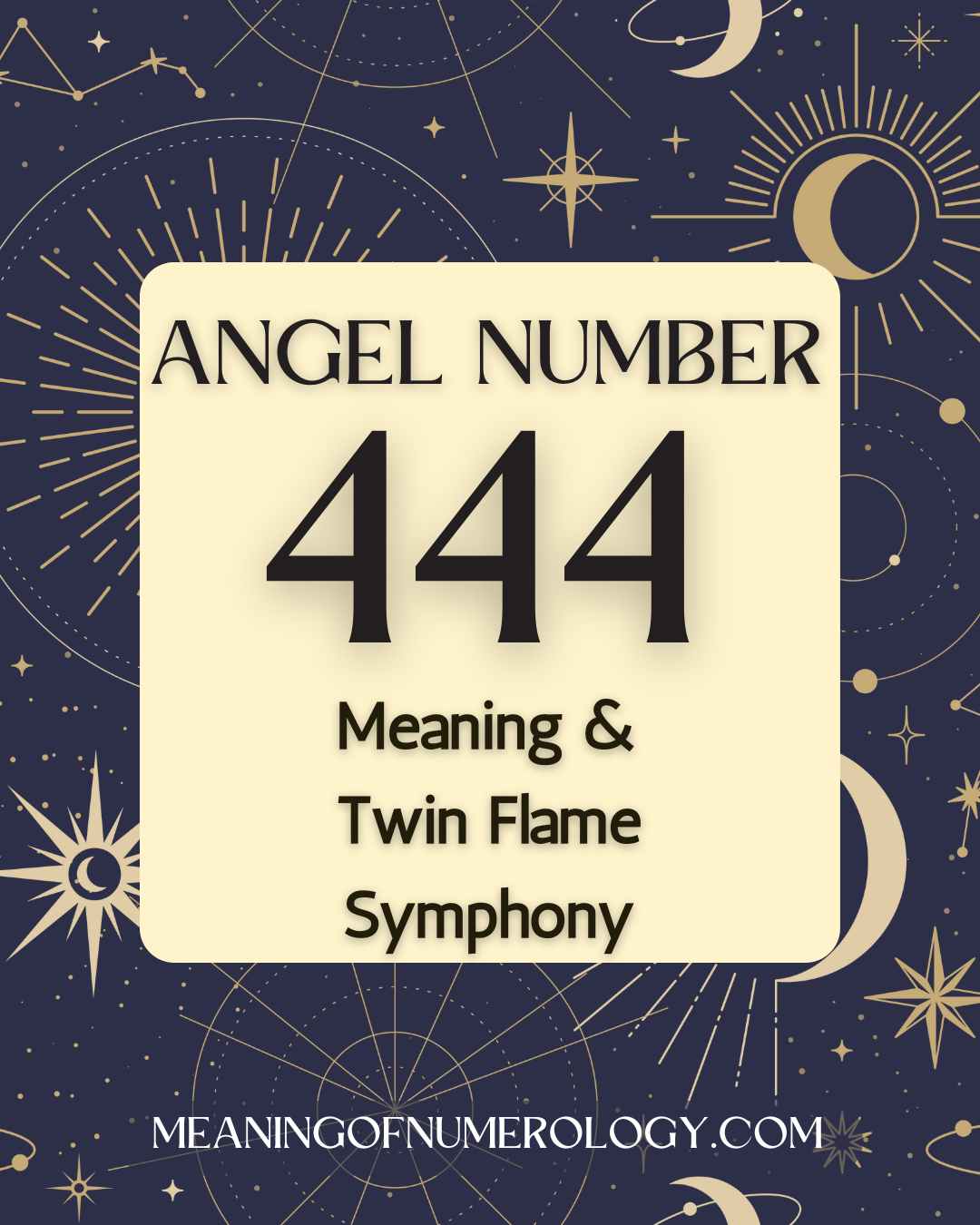 Purple Mystic Astrology Moon Angel Number 444 Meaning & Twin Flame Symphony