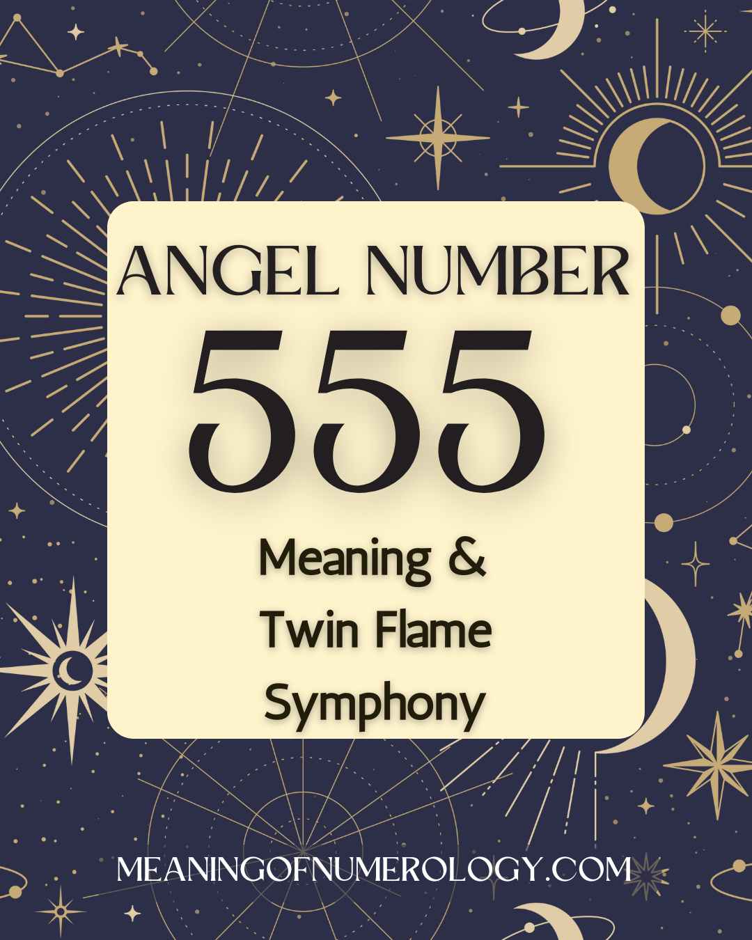 Purple Mystic Astrology Moon Angel Number 555 Meaning & Twin Flame Symphony